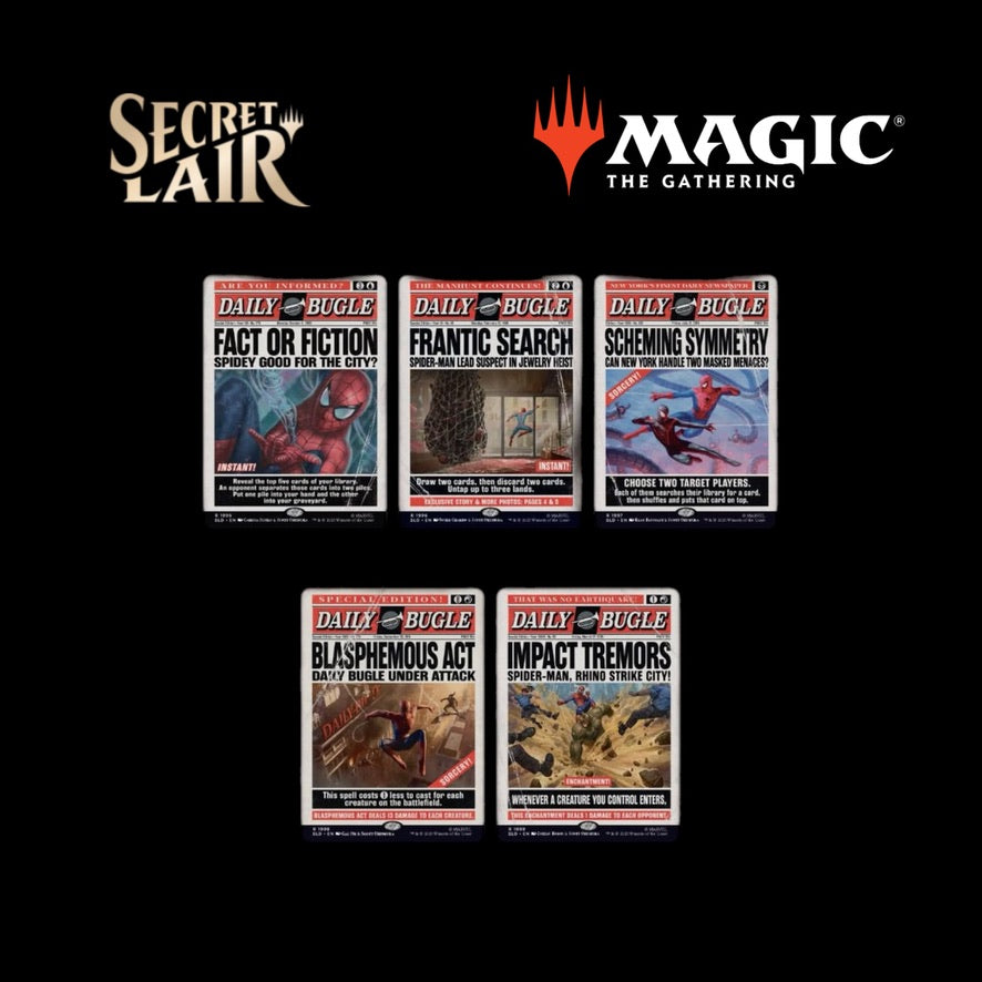 SECRET LAIR x Marvel's Spider-Man: Daily Bugle Breaking News Rainbow Foil