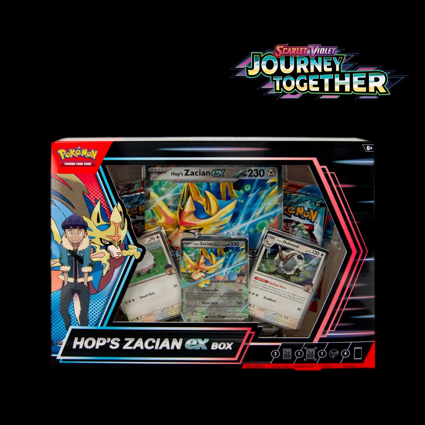 POKEMON Journey Together Hops Zacian EX Box