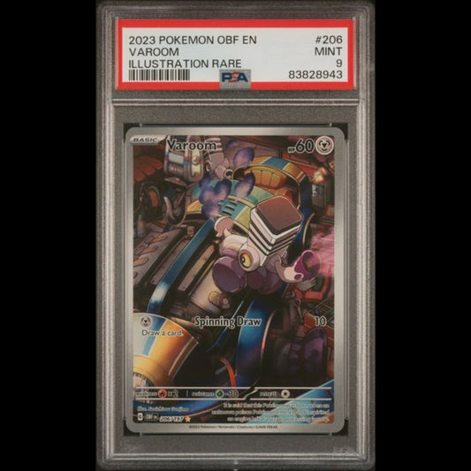 POKEMON PSA 9 MINT Varoom IR 206/197 Obsidian Flames