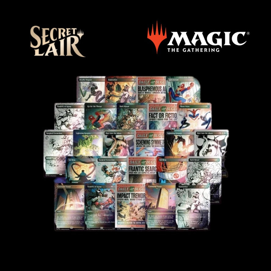 SECRET LAIR x Marvel's Spider-Man: WebSlinger Rainbow Foil Collection