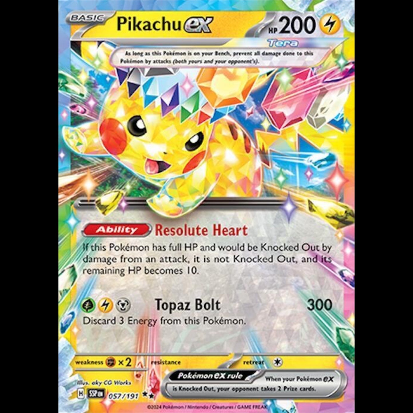 POKEMON Pikachu EX 057/191 Surging Sparks