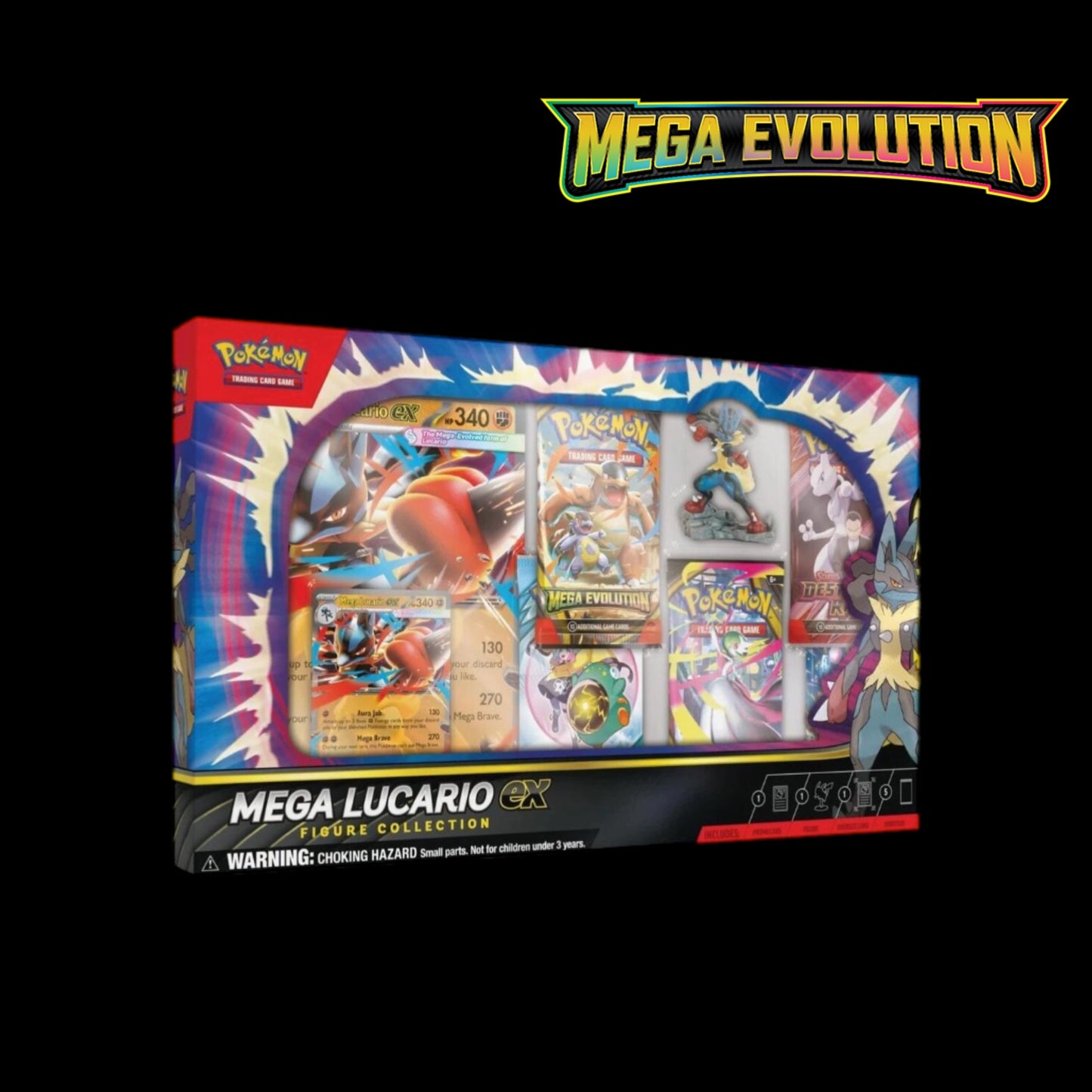 POKEMON Mega Lucario EX. Figure Collection