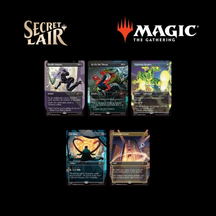 SECRET LAIR x Marvel's Spider-Man: WebSlinger Rainbow Foil Collection