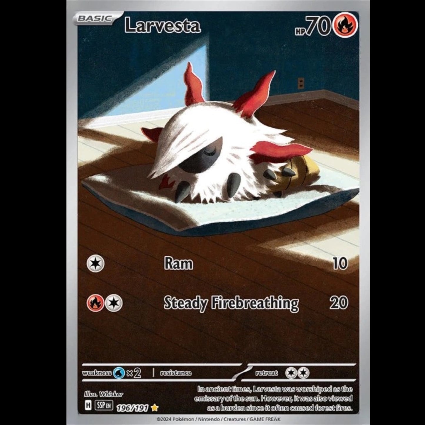 POKEMON Larvesta 197/ 191 Surging Sparks