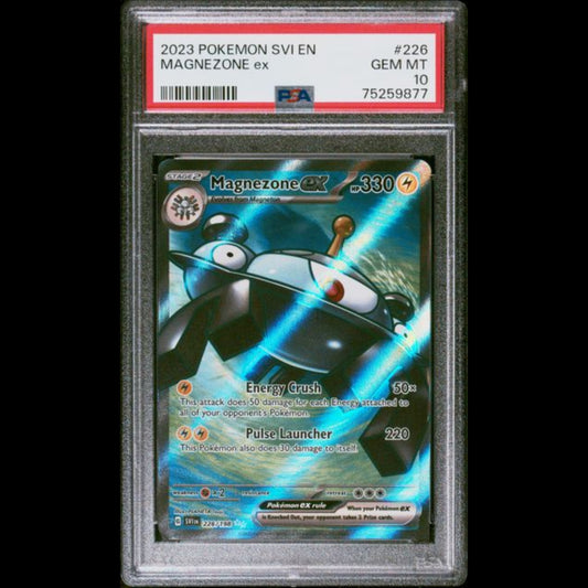 POKEMON PSA 10 GEM MINT Magnezone EX 226/198 Scarlet & Violet