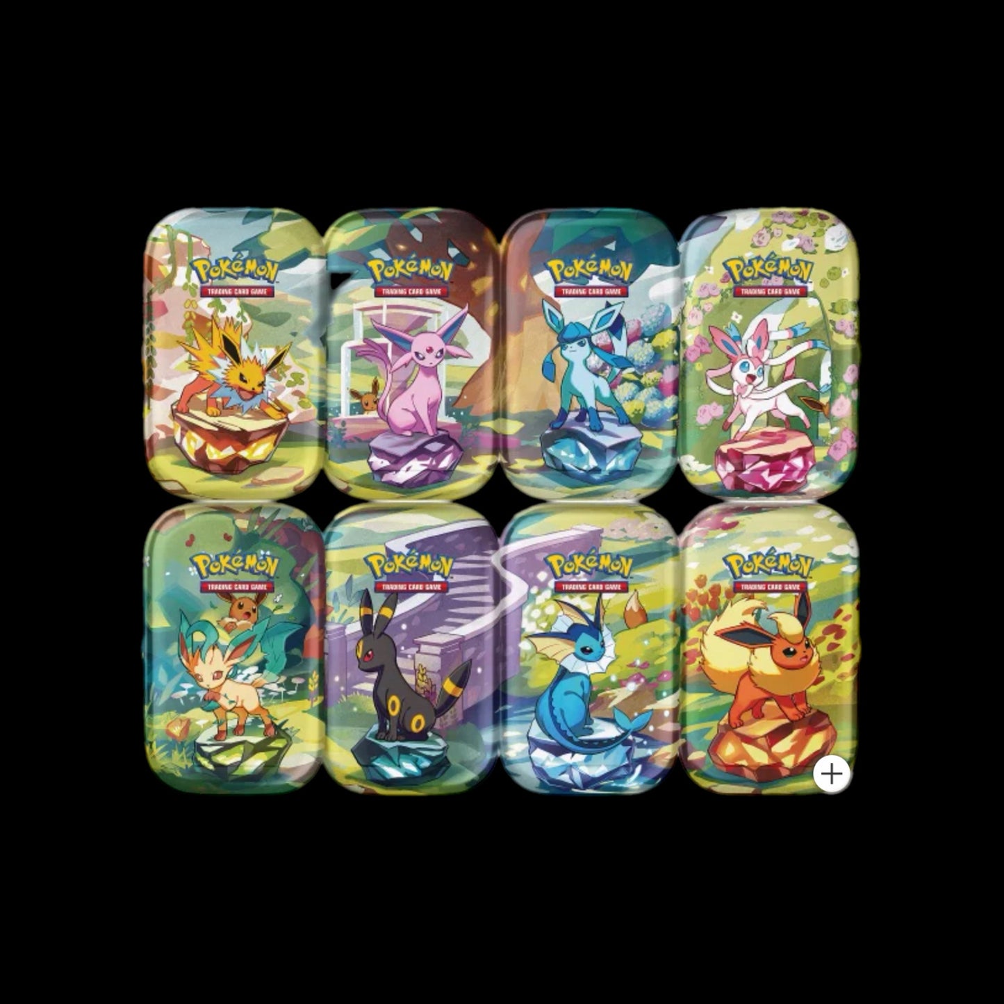POKEMON Prismatic Evolutions 8 Mini Tins Costco Exclusive